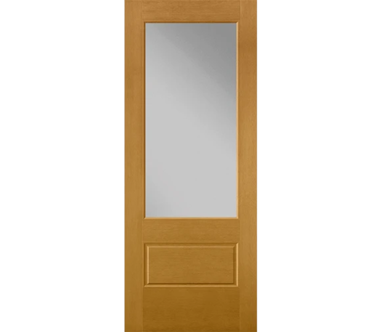 Billings 3 Quaters Light Fiberglass Entry Door